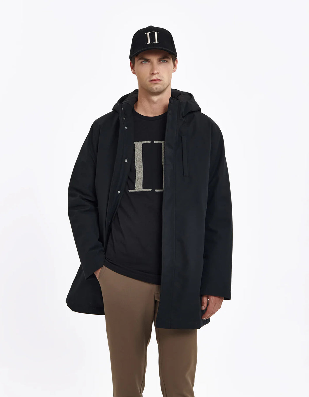 LES DEUX - Malone Coat 2.0 - BLACK Jacken Les Deux