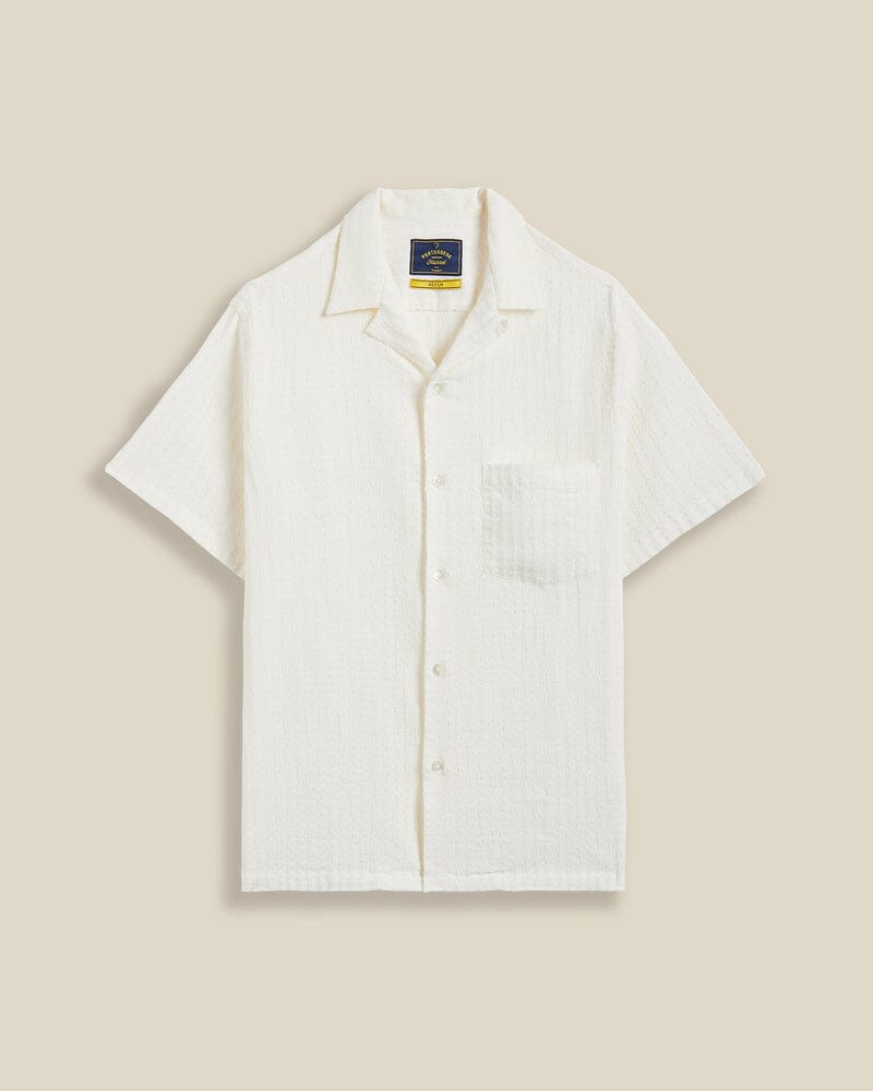 Portuguese Flannel - Mondego Shirt - White Hemden Portuguese Flannel