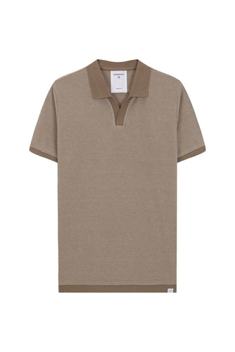 Nowadays - Open Collar Polo - Tree House Beige T-Shirts Nowadays
