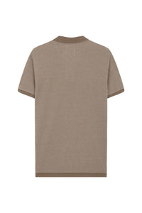 Nowadays - Open Collar Polo - Tree House Beige T-Shirts Nowadays