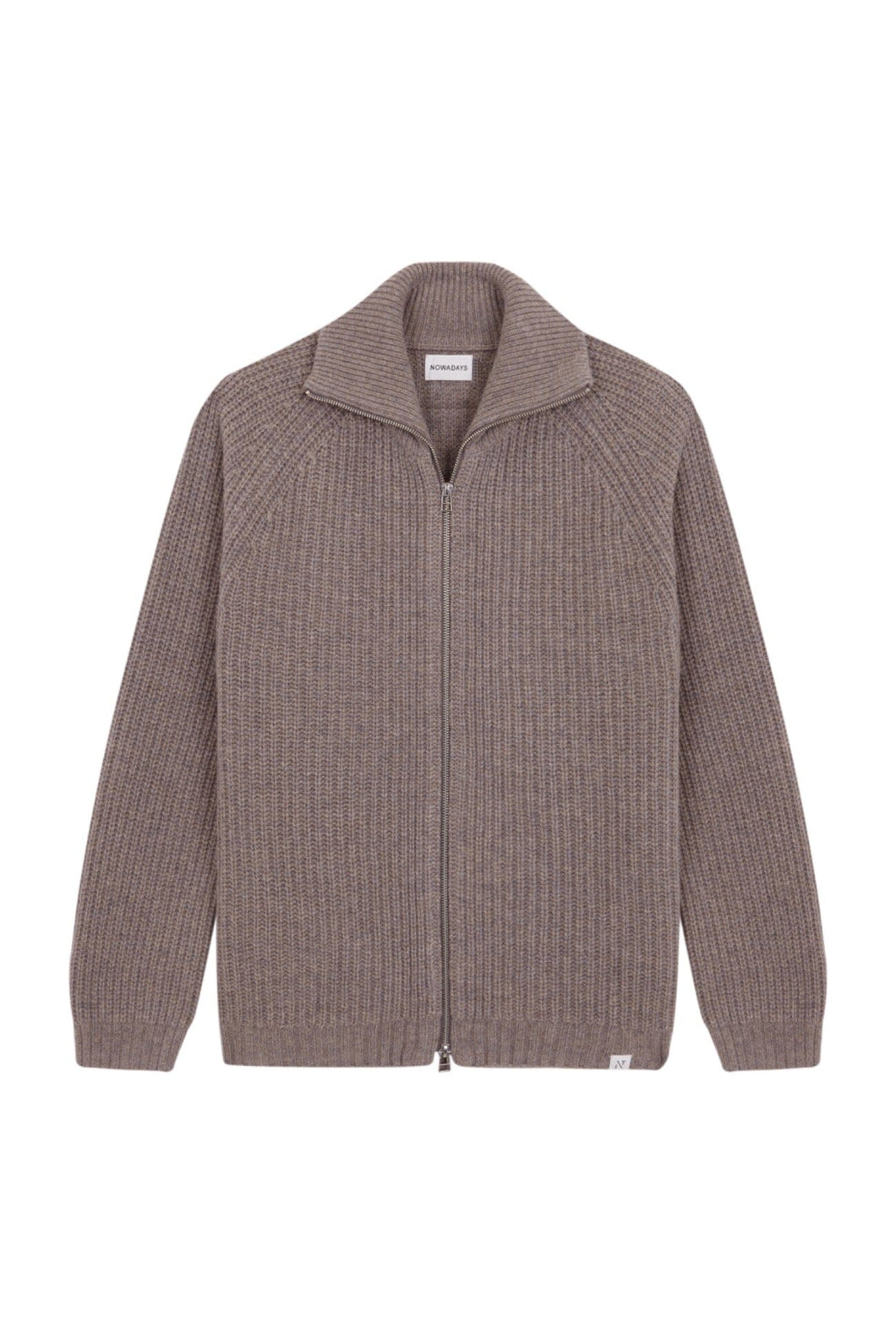 Nowadays - Sprinkle Zip Jacket - Almond Sweatshirts Nowadays