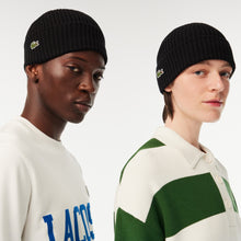 Laden Sie das Bild in den Galerie-Viewer, Lacoste - Beanie - Black Accessoires Lacoste
