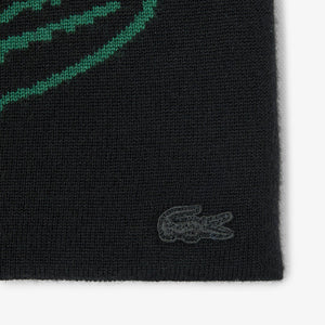 Lacoste - Krokodil Beanie - Black Accessoires Lacoste