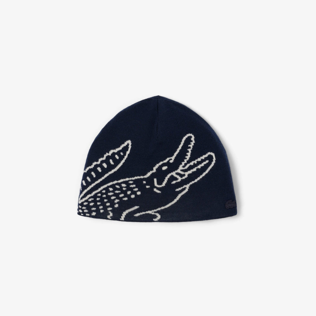 Lacoste - Krokodil Beanie - Navy Accessoires Lacoste