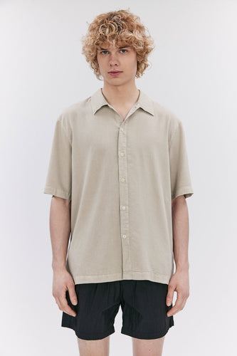 Elvine - Rhys Shirt - Sand Grey Hemden Elvine