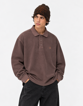 Laden Sie das Bild in den Galerie-Viewer, Carhartt WIP - L/S Waffle Rugby Shirt  - Palisander, Garment dyed
