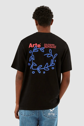 Arte Antwerp - Teo Back Heart T-Shirt - Black T-Shirts Arte Antwerp