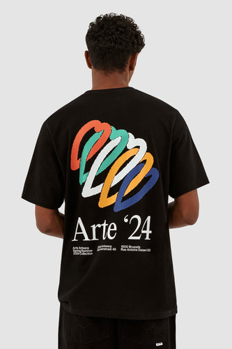 Arte Antwerp - Teo Back Hearts T-Shirt - Black T-Shirts Arte Antwerp