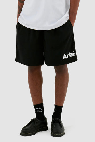 Arte Antwerp - Samuel Logo Shorts - Black Hosen Arte Antwerp
