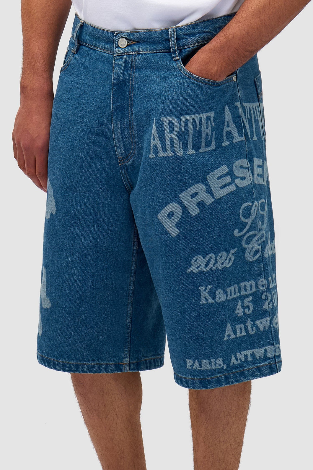 Arte Antwerp - Arte Print Shorts - Bleach Hosen Arte Antwerp