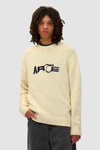 Laden Sie das Bild in den Galerie-Viewer, Arte Antwerp - Logo Knit Sweater - Cream Sweatshirts Arte Antwerp
