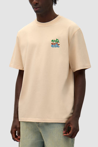 Arte Antwerp - Multi Logo T-Shirt - Cream T-Shirts Arte Antwerp