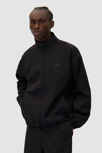Arte Antwerp - Green Logo Jacket - Black Jacken Arte Antwerp