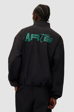Laden Sie das Bild in den Galerie-Viewer, Arte Antwerp - Green Logo Jacket - Black Jacken Arte Antwerp
