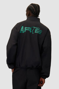 Arte Antwerp - Green Logo Jacket - Black Jacken Arte Antwerp