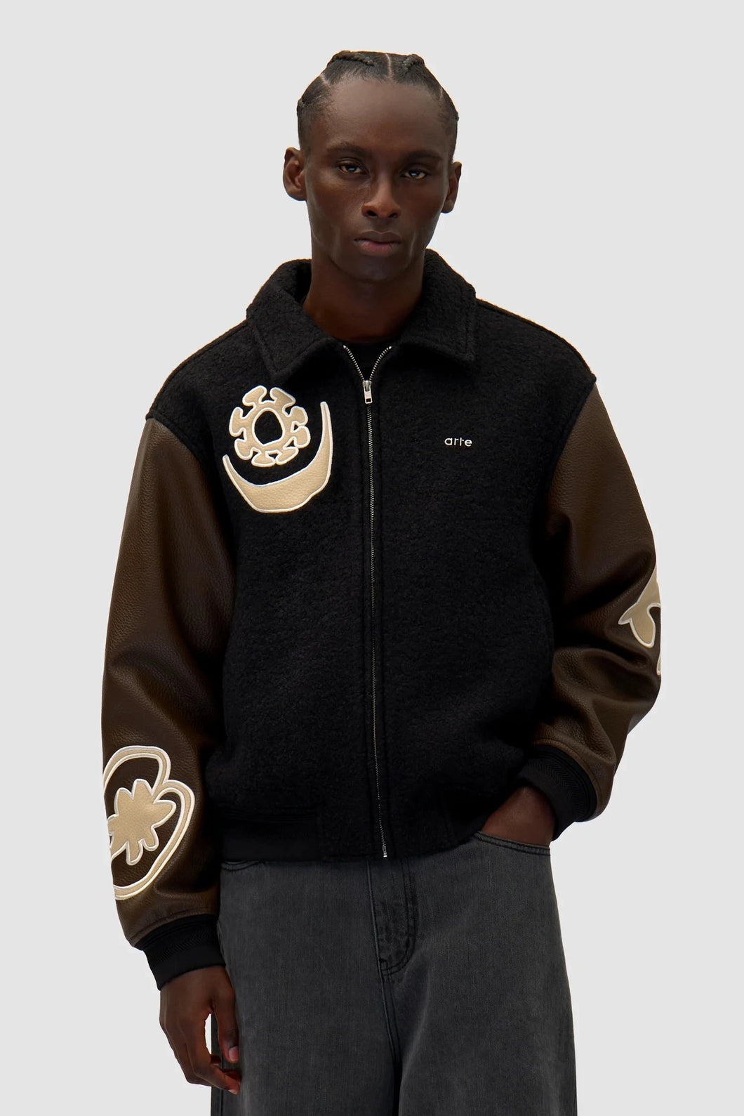 Arte Antwerp - Varsity Jacket - Black Jacken Arte Antwerp