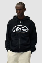 Laden Sie das Bild in den Galerie-Viewer, Arte Antwerp - Circle Logo Zip Hoodie - Black Sweatshirts Arte Antwerp
