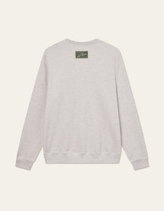 Les Deux - Sully Patch Sweatshirt - Grey Melange Sweatshirts Les Deux