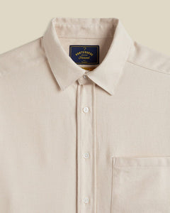 Portuguese Flannel - Teca 2.0 Hemd - Ecru Hemden Portuguese Flannel