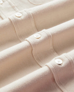 Portuguese Flannel - Teca 2.0 Hemd - Ecru Hemden Portuguese Flannel