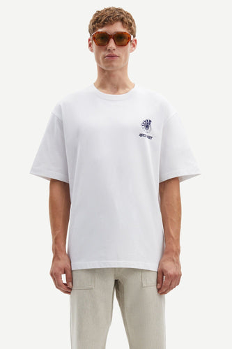 Samsøe Samsøe - Sawind Uni T-Shirt 11725 - White Fossil T-Shirts Samsøe Samsøe