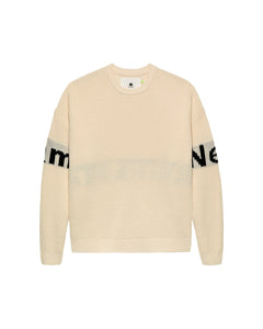 New Amsterdam - Name Crew Knit - Ecru/Black Pullover New Amsterdam