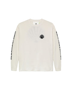 New Amsterdam - Knitted Logo Longsleeve - Ecru Longsleeves New Amsterdam