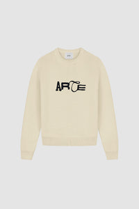 Arte Antwerp - Logo Knit Sweater - Cream Sweatshirts Arte Antwerp