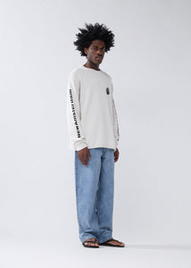 New Amsterdam - Knitted Logo Longsleeve - Ecru Longsleeves New Amsterdam