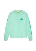 Laden Sie das Bild in den Galerie-Viewer, New Amsterdam - LOGO LONGSLEEVE OCEAN WAVE/SEA GREEN Longsleeves New Amsterdam
