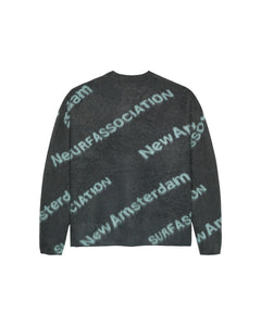 New Amsterdam - Jacquard Knit Pullover - Shark Green/Teal Sweatshirts New Amsterdam