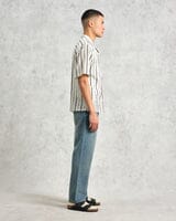 Laden Sie das Bild in den Galerie-Viewer, Wax London - Didcot Shirt - Ecru Fleck Striped Hemden Wax London
