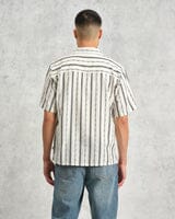 Laden Sie das Bild in den Galerie-Viewer, Wax London - Didcot Shirt - Ecru Fleck Striped Hemden Wax London
