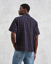 Laden Sie das Bild in den Galerie-Viewer, Wax London - Didcot Shirt - Navy Stripe Hemden Wax London
