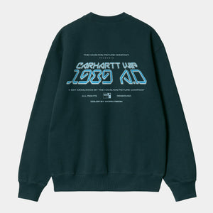 Carhartt WIP - Greatest Flicks Sweat - Deep Lagoon Sweatshirts Carhartt WIP