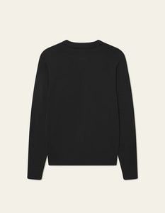 Les Deux - Gary Patch Crewneck Knit - Black Sweatshirts Les Deux