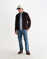 Wax London - Romer Overshirt - Dark Brown Hemden Wax London