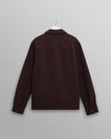 Wax London - Romer Overshirt - Dark Brown Hemden Wax London