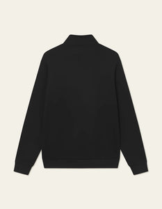 Les Deux - Felipe Patch Half-Zip Sweatshirt - Black Sweatshirts Les Deux