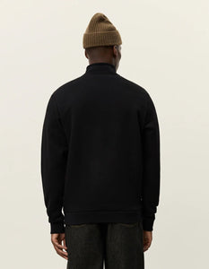 Les Deux - Felipe Patch Half-Zip Sweatshirt - Black Sweatshirts Les Deux