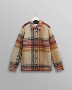 Wax London - Nolan Overshirt - Natural/Multicolour Hemden Wax London