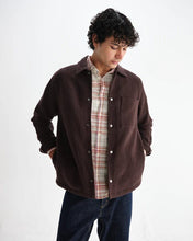 Laden Sie das Bild in den Galerie-Viewer, Wax London - Romer Overshirt - Dark Brown Hemden Wax London
