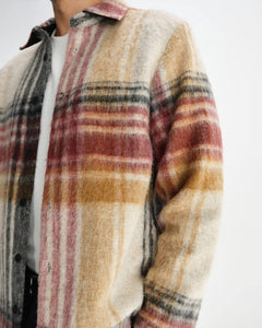 Wax London - Nolan Overshirt - Natural/Multicolour Hemden Wax London