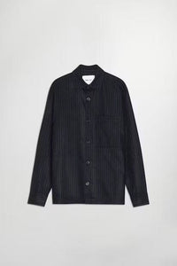 NN07 - Freddy Hybrid Hemd - Navy Stripe Hemden NN07
