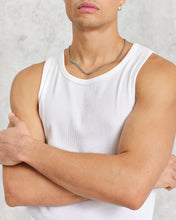 Laden Sie das Bild in den Galerie-Viewer, Wax London - Montague Ribbed Vest - White T-Shirts Wax London
