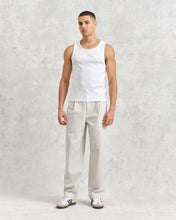 Laden Sie das Bild in den Galerie-Viewer, Wax London - Montague Ribbed Vest - White T-Shirts Wax London
