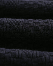 Laden Sie das Bild in den Galerie-Viewer, Wax London - Oban Knitted Long Sleeve Polo Shirt - Navy Pullover Wax London
