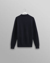 Laden Sie das Bild in den Galerie-Viewer, Wax London - Oban Knitted Long Sleeve Polo Shirt - Navy Pullover Wax London
