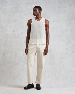 Wax London - Prim Knit Vest - Ecru T-Shirts Wax London