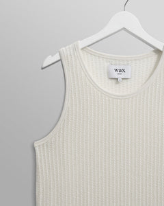 Wax London - Prim Knit Vest - Ecru T-Shirts Wax London